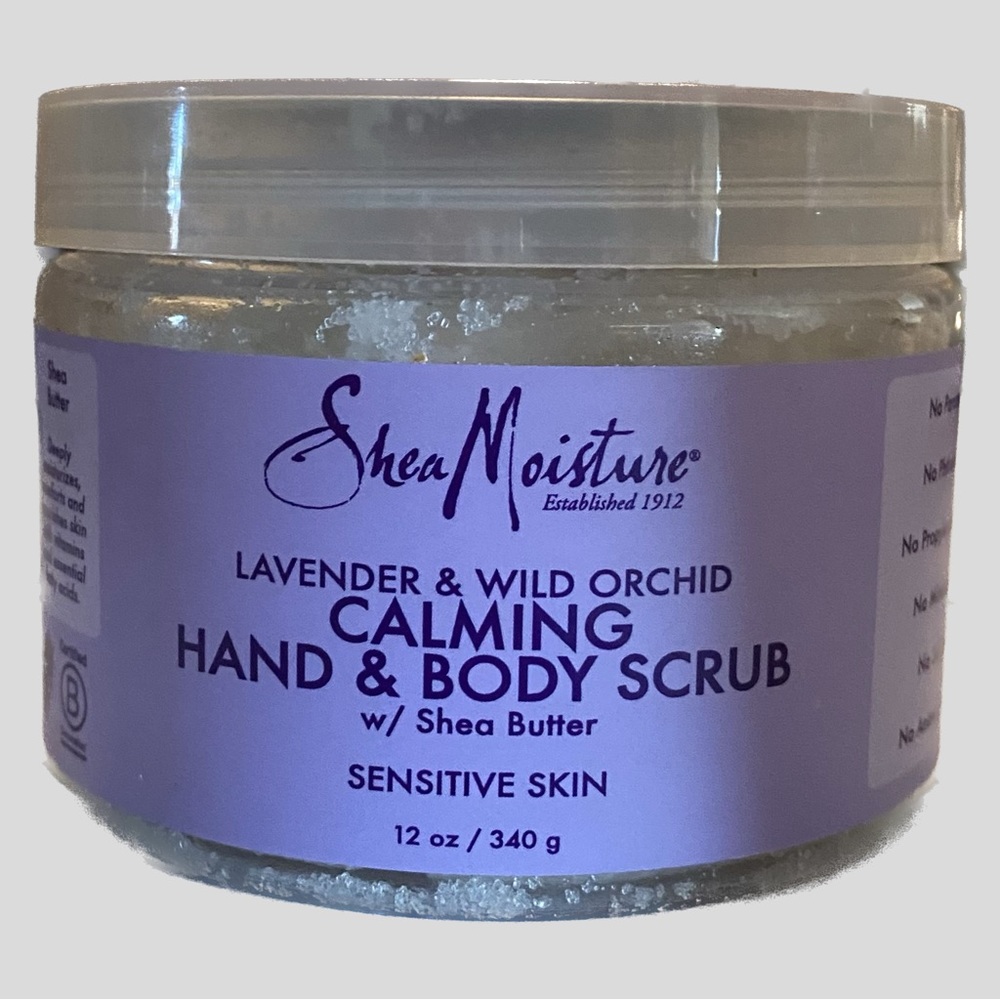 Shea Moisture Lavender & Wild Orchid Calming Hand & Body Scrub 12 oz
